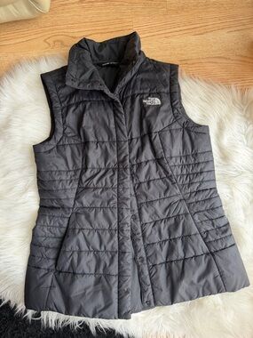 The North Face Women's Dark Gray Quilted Puffer Vest